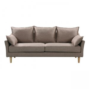 Mateo υφασμάτινος καναπές τριθέσιος σε χρώμα Cappuccino 190x84x84 εκ