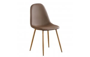 Celina καρέκλα μεταλλική σε καφέ χρώμα 45x54x85 εκ