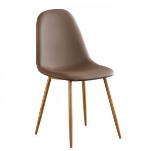 Celina καρέκλα μεταλλική σε καφέ χρώμα 45x54x85 εκ