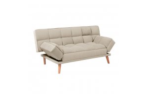 Καναπές κρεβάτι minimal σε μπεζ χρώμα 179x39x87 εκ