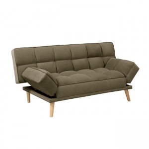 Καναπές κρεβάτι σε minimal στυλ και καφέ απόχρωση 179x39x87 εκ