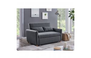 Motto καναπές κρεβάτι σε ανθρακί χρώμα 145x89x86 εκ