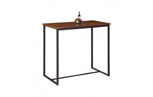 Henry τραπέζι bar μεταλλικό καφέ χρώματος 100x60x86 εκ