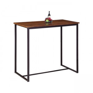 Henry τραπέζι bar μεταλλικό καφέ χρώματος 100x60x86 εκ