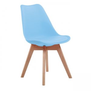 Martin καρέκλα με σιέλ χρώματος pp 49x57x82 εκ