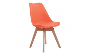 Καρέκλα Martin πορτοκαλί χρώματος 49x57x82 εκ