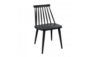Lavida καρέκλα μεταλλική μαύρου χρώματος 43x48x77 εκ
