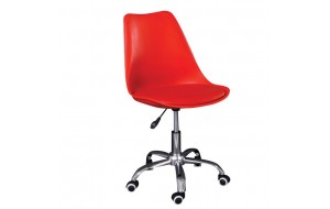 Martin καρέκλα γραφείου σε κόκκινο χρώμα 51x55x91 εκ