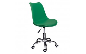 Καρέκλα γραφείου Martin σε πράσινο χρώμα 51x55x91 εκ