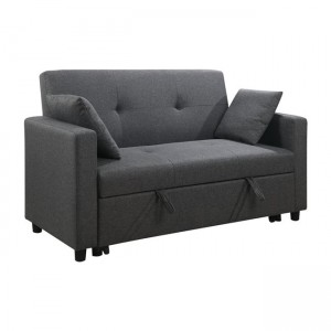 Διθέσιος καναπές κρεβάτι Imola σε σκοτεινή γκρι απόχρωση 154x100x93 εκ