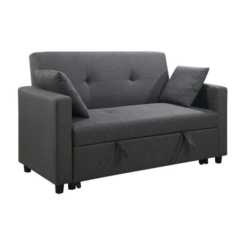 Διθέσιος καναπές κρεβάτι Imola σε σκοτεινή γκρι απόχρωση 154x100x93 εκ | Echo Deco
