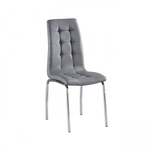 Melva καρέκλα με γκρι pu 42x56x96 εκ