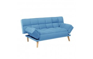 Minimal καναπές κρεβάτι μπλε χρώματος 179x90x87 εκ