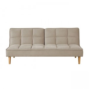 Notre καναπές κρεβάτι με ύφασμα μπεζ velure 178x88x80 εκ