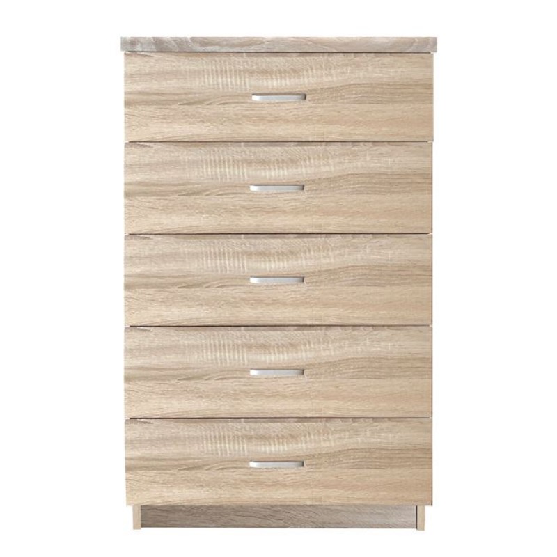 Συρταριέρα Drawer με πέντε συρτάρια σε φυσική απόχρωση 60x40x97 εκ