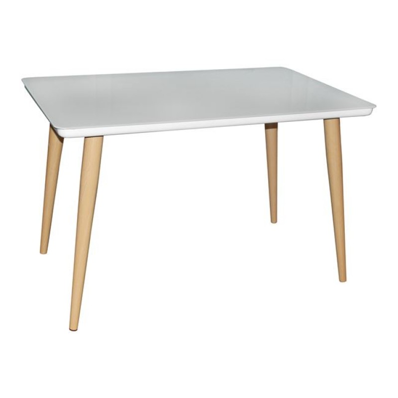 Union τραπέζι σε λευκό και φυσικό χρώμα 120x70x75 εκ