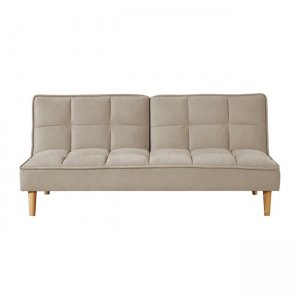 Notre καναπές κρεβάτι με ύφασμα μπεζ velure 182x81x81 εκ