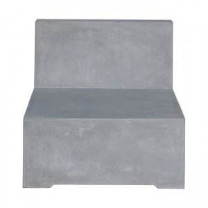 Καρέκλα σαλονιού εξωτερικού χώρου Concrete cement grey 68x83x65 εκ