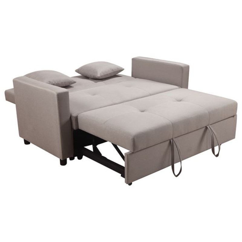 Διθέσιος καναπές κρεβάτι υφασμάτινος σε απόχρωση cappuccino 154x100x93 εκ | Echo Deco