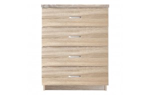 Συρταριέρα Sonoma με 4 συρτάρια σε φυσική απόχρωση ξύλου 60x40x80 εκ