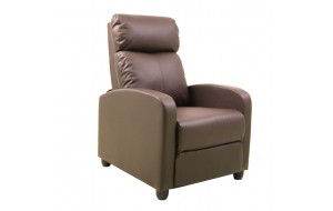Porter πολυθρόνα relax pu καφέ 68x86x99 εκ