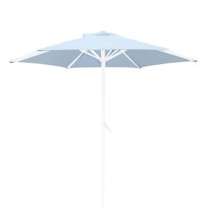 Ανταλλακτικό πανί ομπρέλας στρογγυλό σε λευκό χρώμα 200 εκ