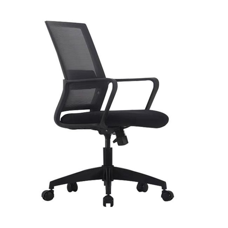 Πολυθρόνα γραφείου σε μαύρο χρώμα 58x62x91/99 εκ