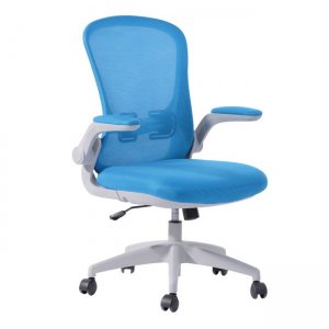 Πολυθρόνα γραφείου σε γκρι και μπλε χρώμα 65x60x95/105 εκ
