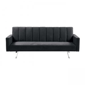 Καναπές κρεβάτι Hit με σκούρο γκρι ύφασμα 198x86x81 εκ