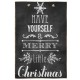 Have yourself a merry little Christmas vintage Χριστουγεννιάτικο ξύλινο πινακάκι chalkboard