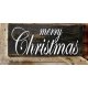 Merry Christmas vintage μαύρο ξύλινο Χριστουγεννιάτικο πινακάκι