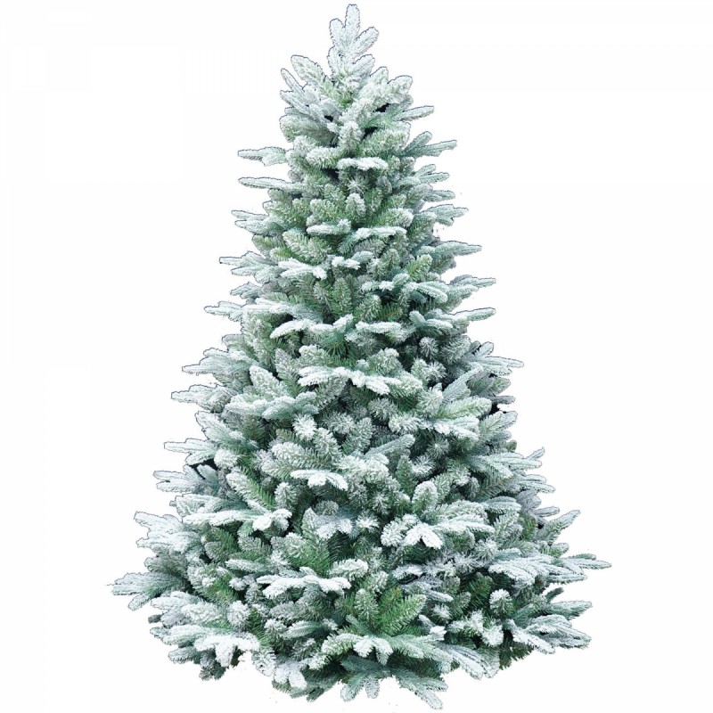 Flocked  mix χιονέ  Χριστουγεννιάτικο δέντρο 240 cm
