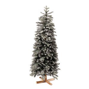 EchoArcalod χιονισμένο Χριστουγεννιάτικο δέντρο με ξύλινο κορμό και ύψος 180 εκ
