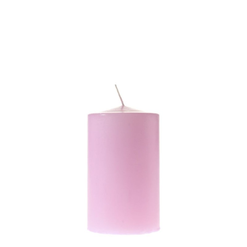 Κερί κύλινδρος ροζ 7Χ12 εκ