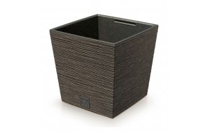 Furu Eco Wood καφέ κασπώ τετράγωνο από ανακυκλωμένα υλικά 30x30x29 εκ