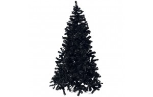 Elegant Χριστουγεννιάτικο δέντρο σε μαύρο χρώμα 210 εκ