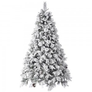 EchoAlaska χιονισμένο Χριστουγεννιάτικο δέντρο με mix κλαδιά και ύψος 150 εκ