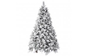 EchoAlaska χιονισμένο Χριστουγεννιάτικο δέντρο με mix κλαδιά 180 εκ