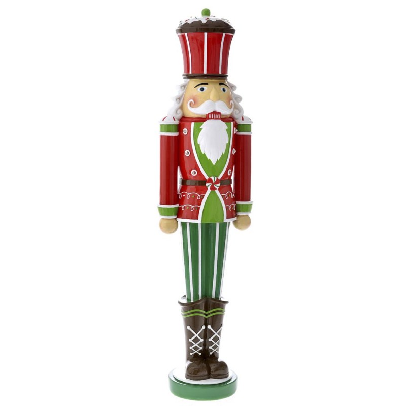 Διακοσμητικός καρυοθραύστης πολυρέζιν με φως 18x13x69 εκ