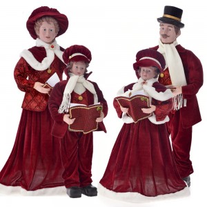 Χριστουγεννιάτικες φιγούρες οικογένειας σετ των τεσσάρων τεμαχίων 75 και 95 εκ