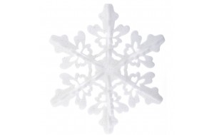 Χιονονιφάδα χριστουγεννιάτικη διακοσμητική από αφρολέξ 50 εκ