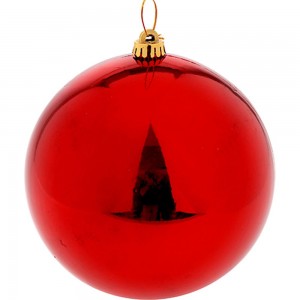 Χριστουγεννιάτικη μπάλα από συνθετικό PP σε μπορντό χρώμα σετ 96 τεμαχίων 3εκ