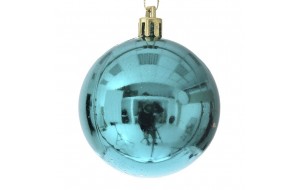 Χριστουγεννιάτικη μπάλα από συνθετικό PP σε πετρόλ χρώμα σετ 96 τεμαχίων 3 εκ