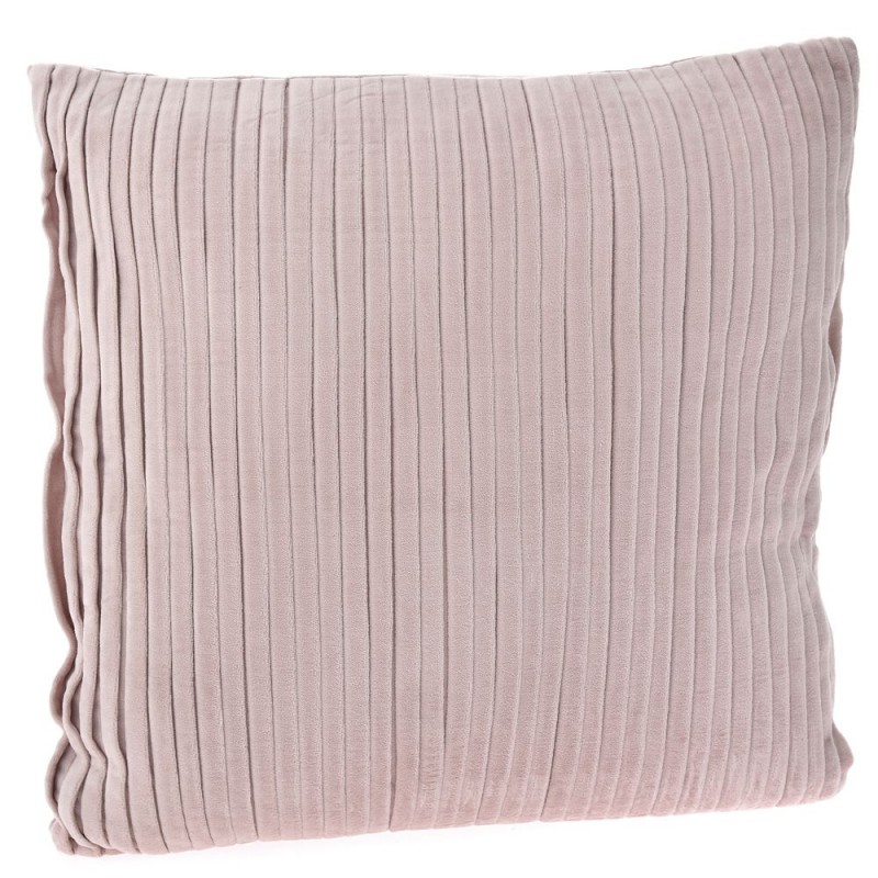 Ροζ βελούδινο μαξιλάρι κοτλέ 45x45 εκ