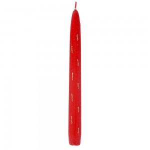Κερί κόκκινο διακοσμητικό βενετσιάνικου τύπου συσκευασία έξι τεμαχίων 25 εκ
