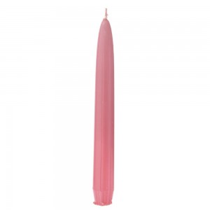 Ροζ κερί βενετσιάνικου τύπου σετ δώδεκα τεμαχίων 20 εκ