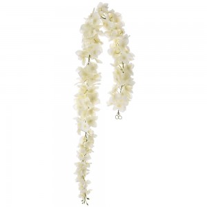 Διακοσμητική γιρλάντα με άνθη λευκής ορτανσίας σετ των τεσσάρων τεμαχίων 120 εκ