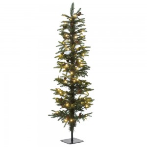 Χριστουγεννιάτικο δέντρο Pencil pine με ενσωματωμένα 100 led 120 εκ