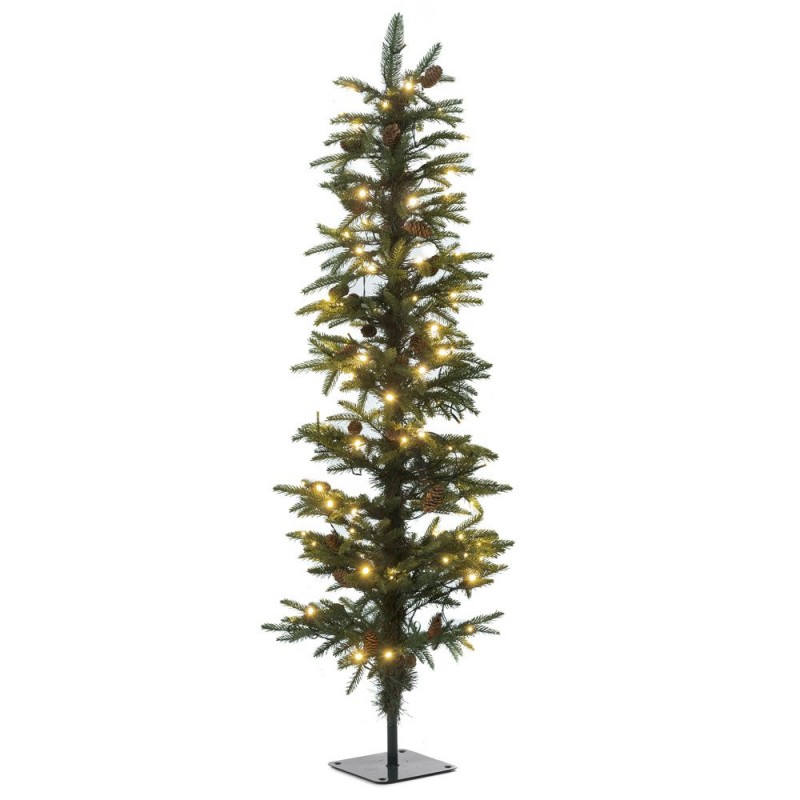 Χριστουγεννιάτικο δέντρο Pencil pine με ενσωματωμένα 100 led 120 εκ