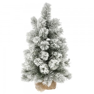 Χριστουγεννιάτικο χιονισμένο δεντράκι σε τσουβάλι 35x60 εκ